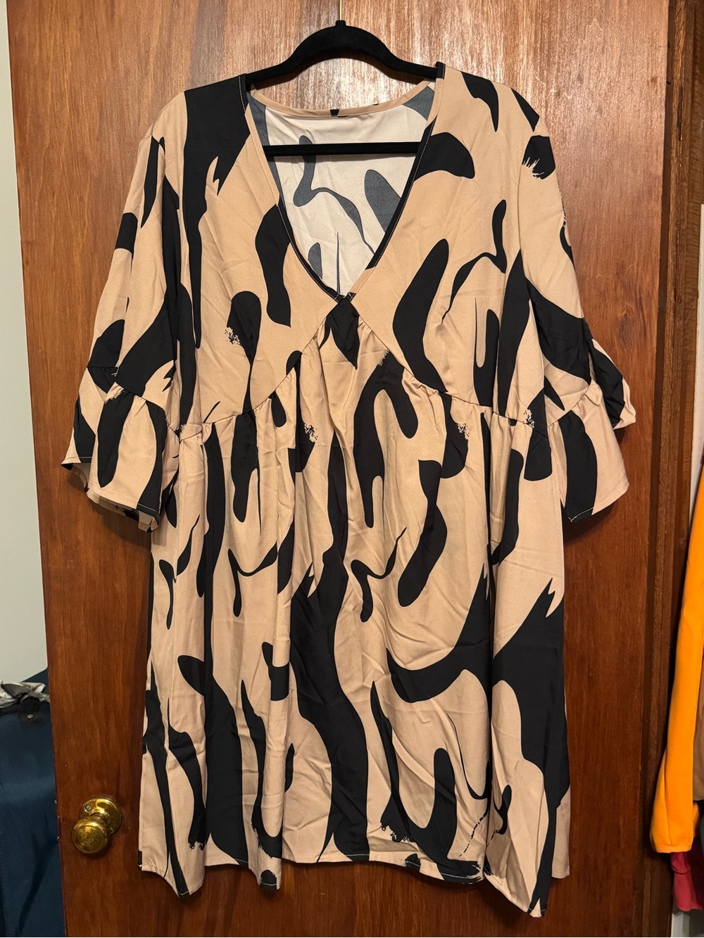 Women’s Plus Size Animal Print Boho Dress 3XL